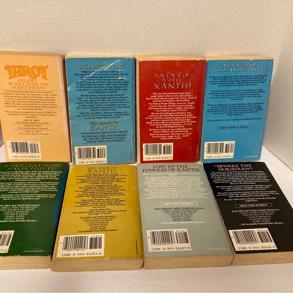 Mixed Lot of 8 Piers Anthony Paperback Books Xanth Tarot 1980s - Picture 3 of 5